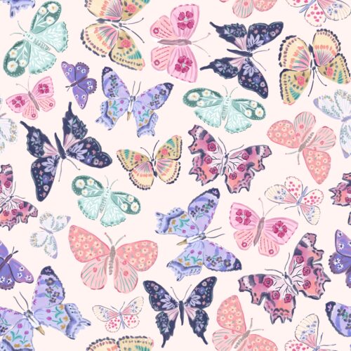 Lindsay Anne - Floral Butterfly Pink