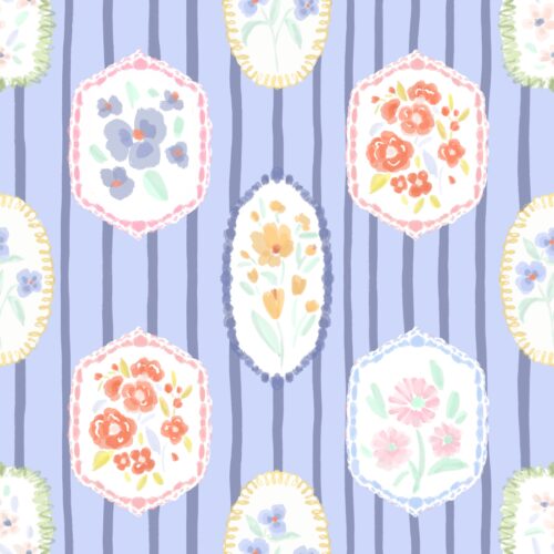 Lindsay Anne - Floral Frames Pansy Purple