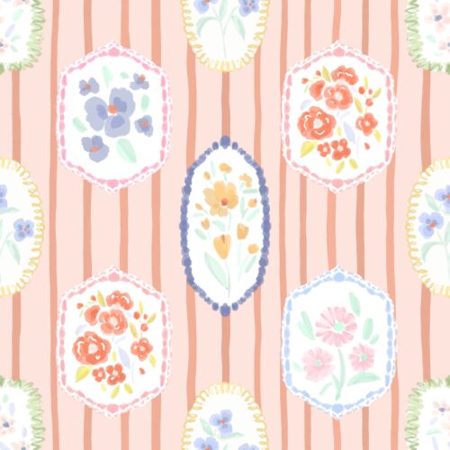 Lindsay Anne - Floral Frames Peach