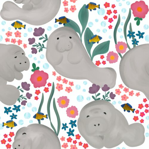 Casey Gowers - Floral Manatee