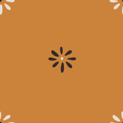 Juniper Row - Flower Dot In Orange