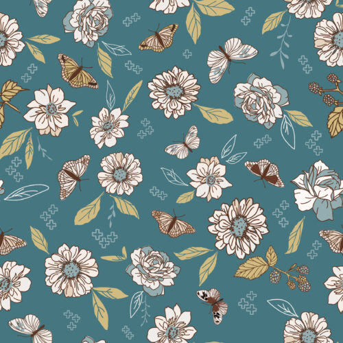 Juniper Row - Flutter By In Teal