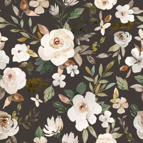 Hip Kid Design - Forester Fall Florals on Umber