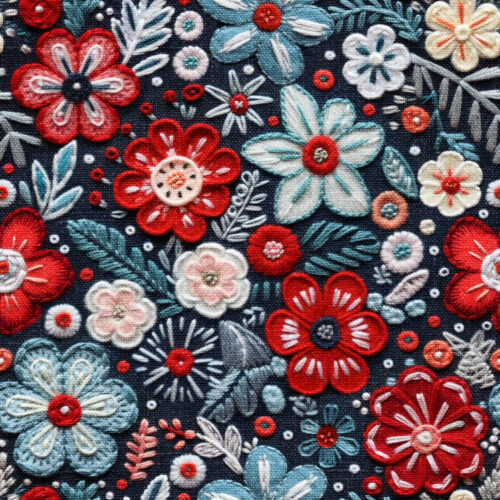 Fourthofjulyfeltembroideryfloralraspberrypatternco