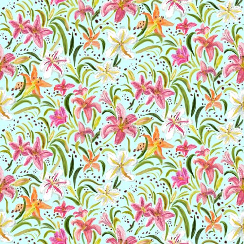 Lindsay Anne - Freckled Daylily Light Aqua