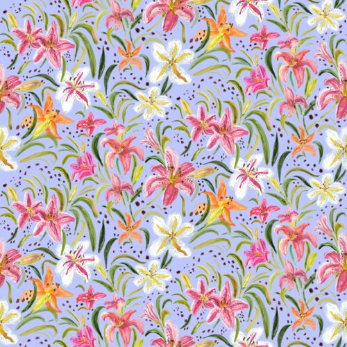 Lindsay Anne - Freckled Daylily Summer Purple Sky