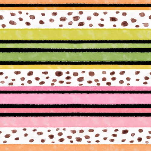 Lindsay Anne - Freckled Stripe Black