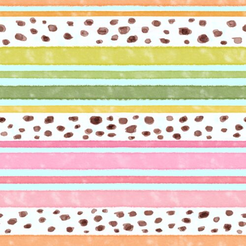 Lindsay Anne - Freckled Stripe Light Aqua