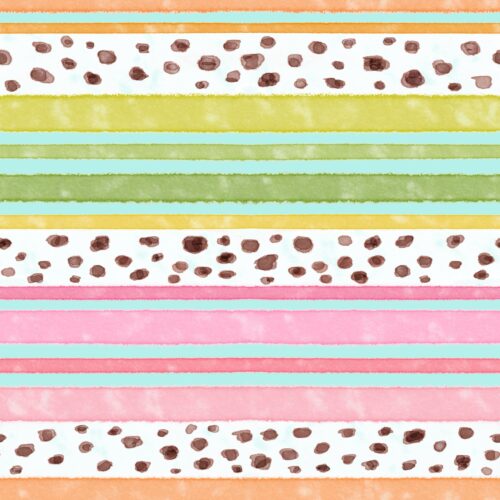 Lindsay Anne - Freckled Stripe Poolside Turquoise