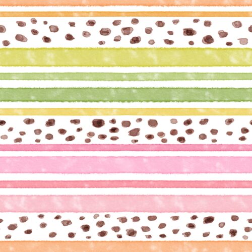 Lindsay Anne - Freckled Stripe White