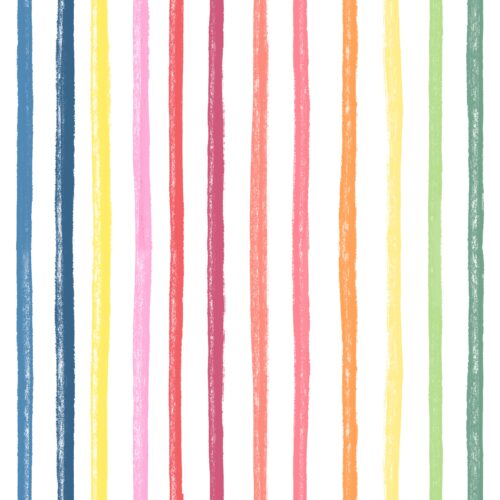Lindsay Anne - Fruitful Stripe White
