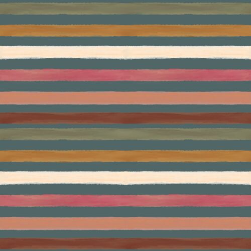 Lindsay Anne - Garden Stripe Teal Multi