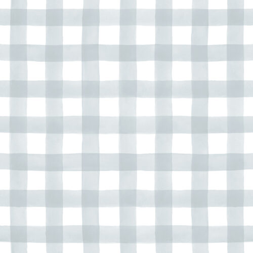 Hip Kid Design - Geyser Pale Blue Watercolor Buffalo Check Plaid