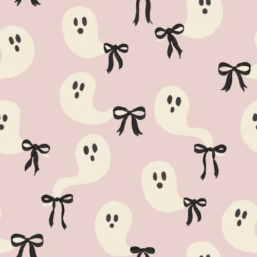 Vivie & Ash - Ghosts With Black Bows On Light Pink