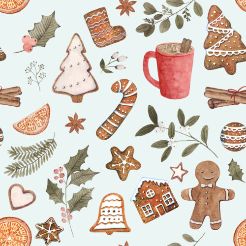 Hip Kid Design - Gingerbread Party on Icy Mint