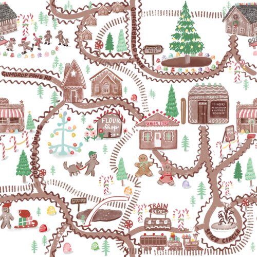 Lindsay Anne - Gingerbread Town White