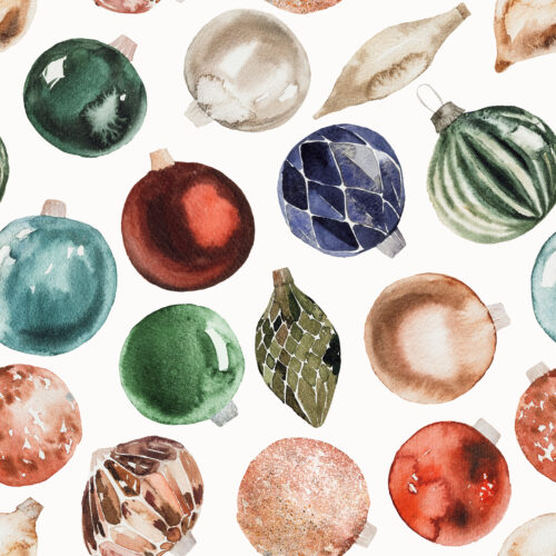 Hip Kid Design - Glass Christmas Ornaments