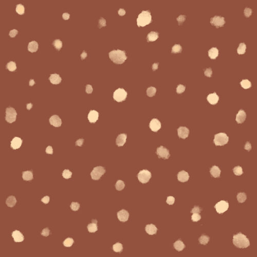 Seamless Gal - Gold Polkadot On Chocolate