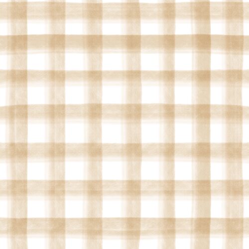 Golden Hand Drawn Plaid