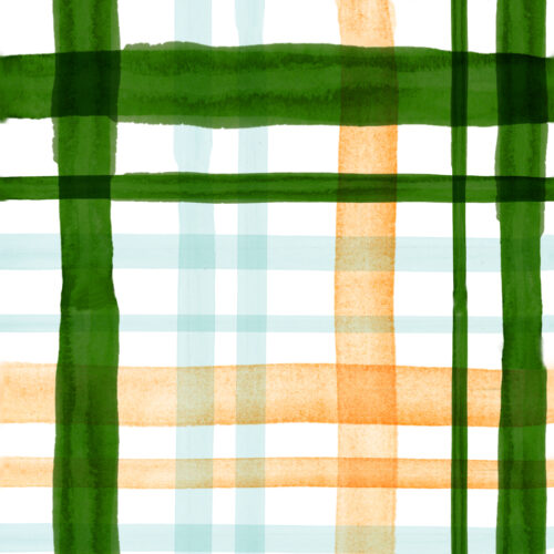 Hip Kid Design - Green Mint and Gold Plaid