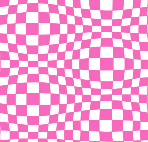 Krystal Winn - Groovy Funky Check Hot Pink