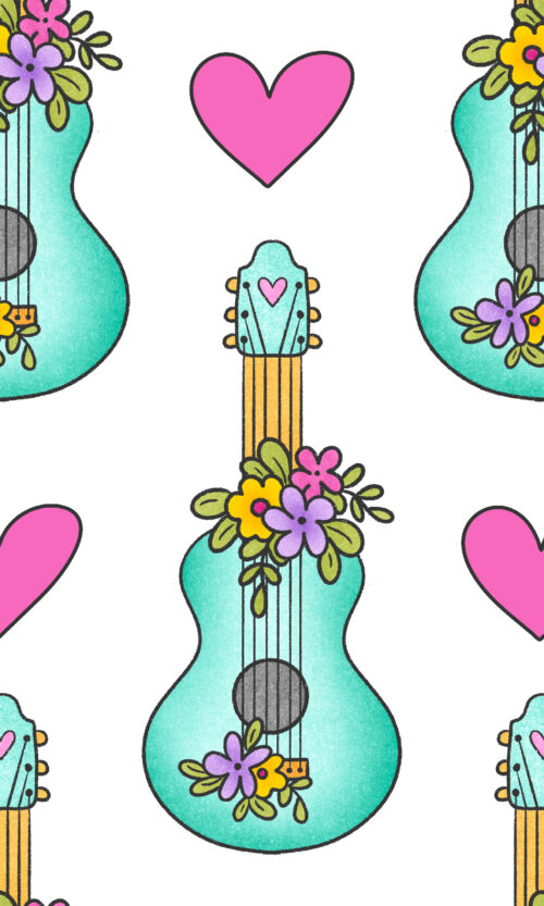 Krystal Winn - Groovy Guitars White