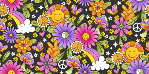Krystal Winn - Groovy Sunny Floral Black