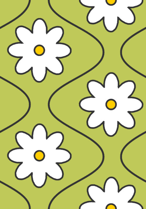 Krystal Winn - Groovy Wave Flower Lime