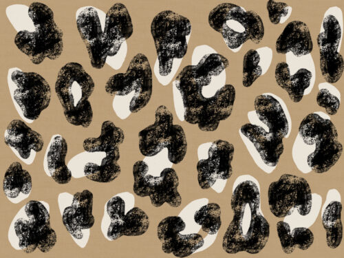 Hip Kid Design - Grunge Leopard Print on Camel