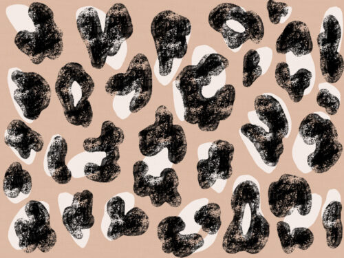 Hip Kid Design - Grunge Leopard Print on Sandstone