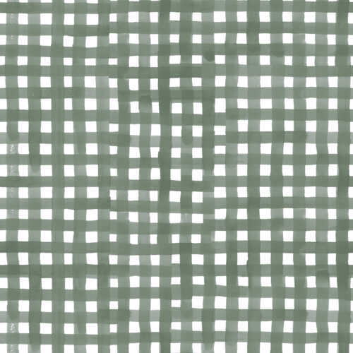 Hip Kid Design - Gum Leaf Watercolor Buffalo Check