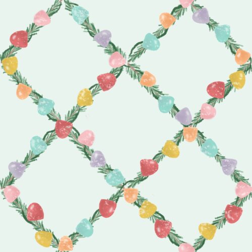 Lindsay Anne - Gumdrop Grid Frosted Mint