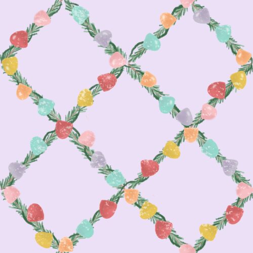 Lindsay Anne - Gumdrop Grid Sugar Plum Purple