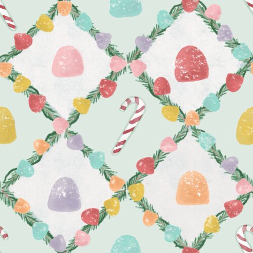Lindsay Anne - Gumdrops & Garland   Frosted Mint