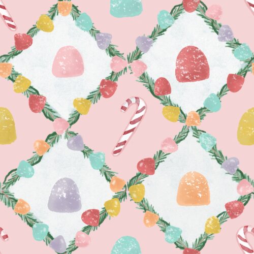 Lindsay Anne - Gumdrops & Garland   Pink Gumdrop