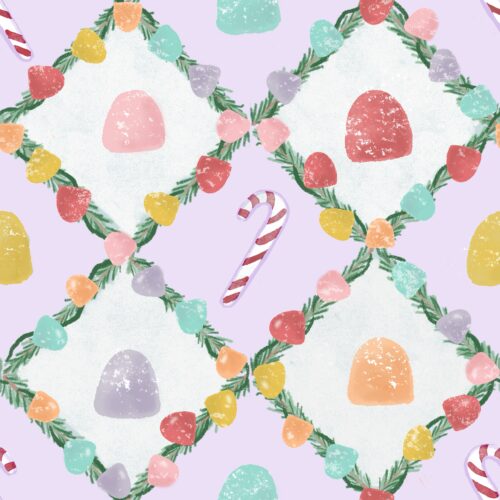 Lindsay Anne - Gumdrops & Garland   Sugar Plum Purple