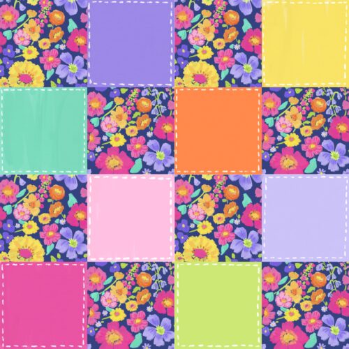 Lindsay Anne - Gummy Garden Stitch Checker Navy