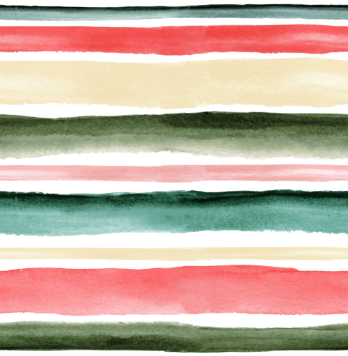 Sara Swanson - Holiday Watercolor Stripes