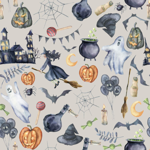 Hip Kid Design - Haunted House on Warm Gray