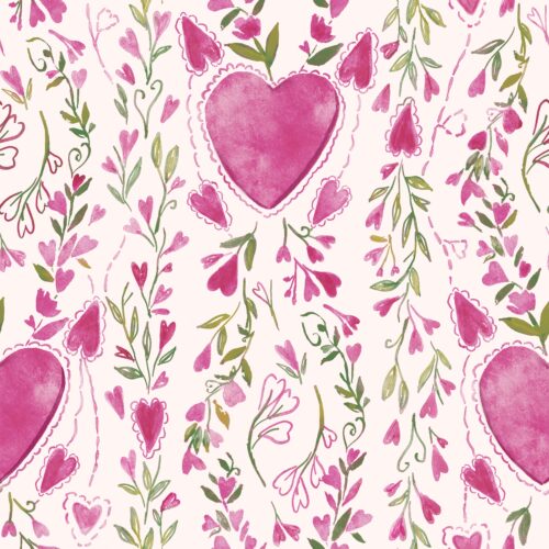 Heart And Vine Very Light Pink