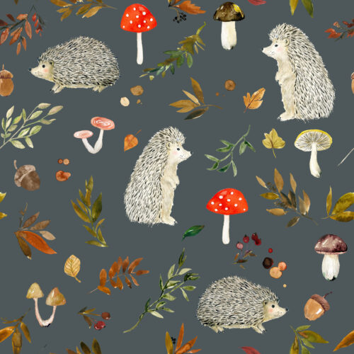Hip Kid Design - Hedgehogs and Fall Foliage on Cape Cod