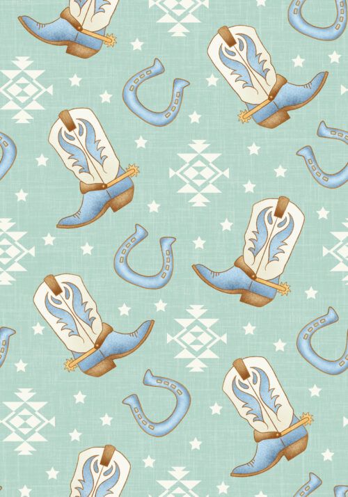 Krystal Winn - Highland Summer Boots Blue And Mint