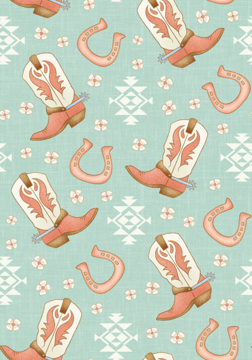 Krystal Winn - Highland Summer Boots Pink And Mint