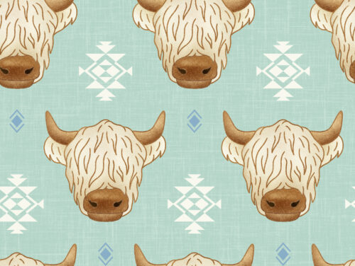 Krystal Winn - Highland Summer Cows Mint