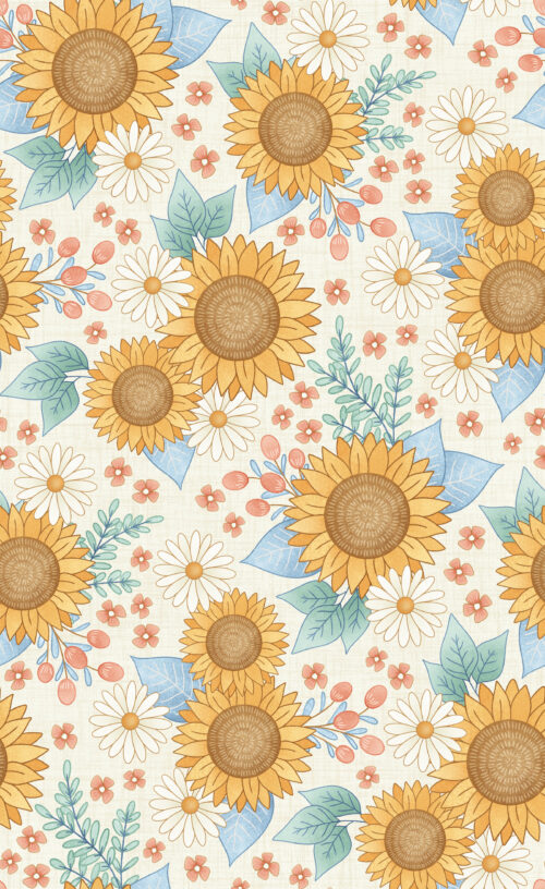 Krystal Winn - Highland Summer Sunflower White