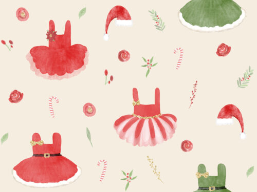 Hip Kid Design - Holiday Tutus on White Linen