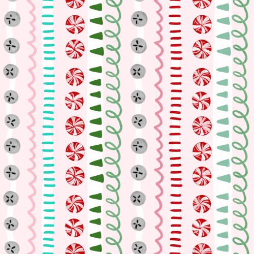 Lindsay Anne - Holiday Stripe Pink