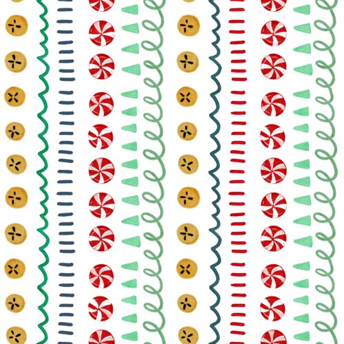 Lindsay Anne - Holidaystripewhitegold