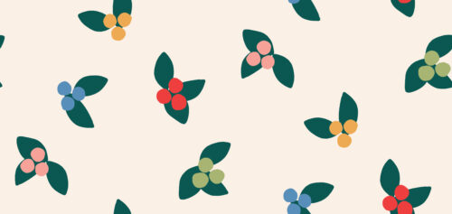 Indy Bloom Designs - Holly Berry In Christmas Cream High Res