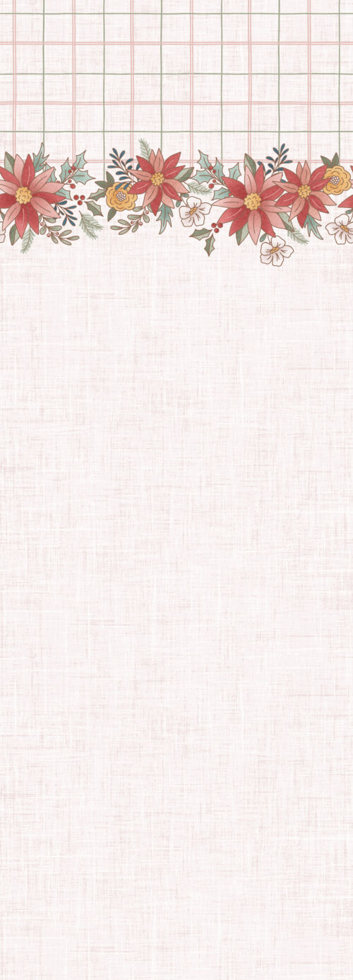 Krystal Winn - Holy Night Floral Border White Horizontal